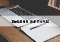 系统软件开发（软件系统开发）