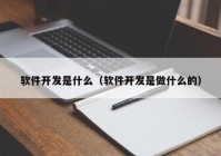 软件开发是什么（软件开发是做什么的）